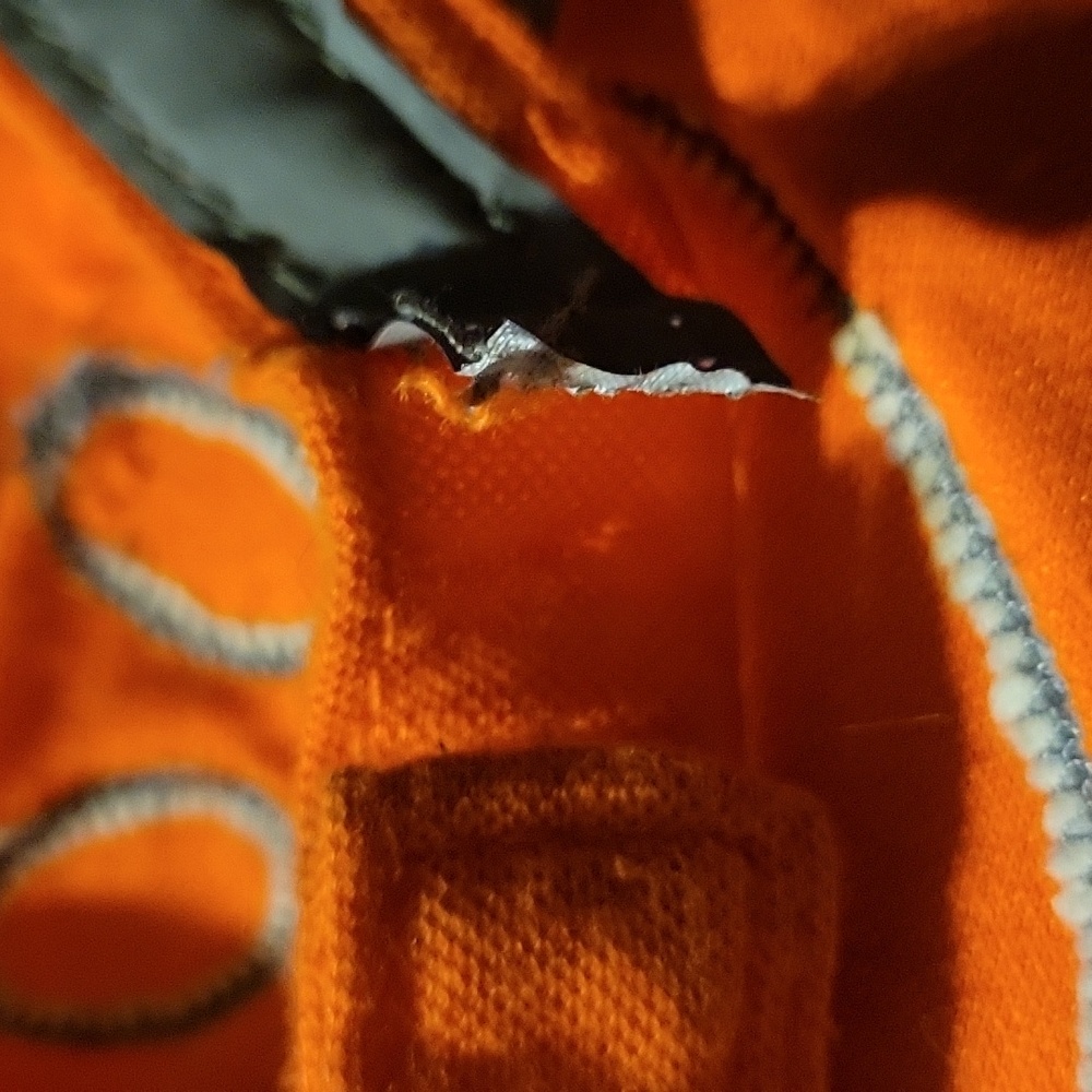 Knight Pet Velcro Orange Gray Safety Dog Bandana Scarf Paw Print - Picture 4 of 7